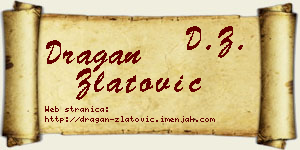 Dragan Zlatović vizit kartica